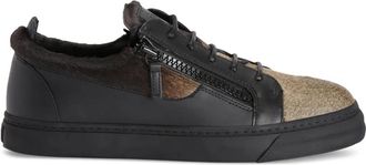 Giuseppe Zanotti Sneakers Frankie con doppia zip - Nero