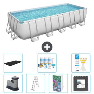 Bestway Piscina Bestway Power Steel Rectangular - 640x274x132 Cm - 8-piezas S581