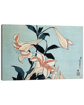 iCanvas Icanvas Trumpet Lilies By Katsushika Hokusai