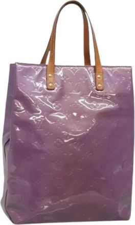 Louis Vuitton Tweedehands leren Louis Vuitton tassen - Dames - Vintage Shopper - Paars - ONE Size - Leer - Vintage