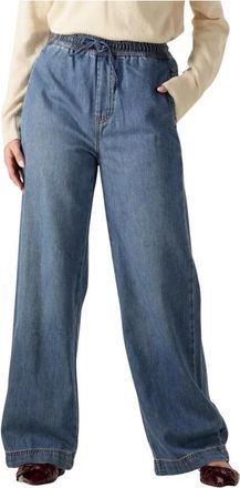 Inwear Sophinaiw Pullon Pants - Dames - Loose Fit Jeans - Blauw - M - Jeans