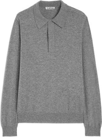 Jil Sander Wollen poloshirt - Grijs
