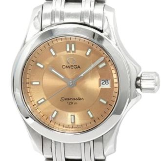 Omega Pre-owned Watches, female, Orange, Size: ONE SIZE Pre-owned Seamaster Stainless Steel Watch 2581.62
