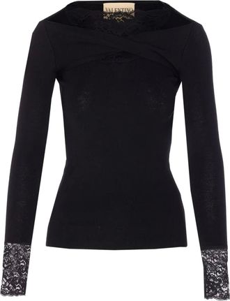Valentino Garavani T-shirt a maniche lunghe - Nero
