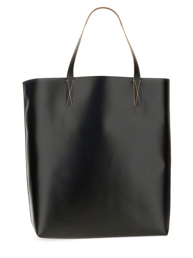 【MARNI】 EMBROIDERE LOGO SUMMER SHOPPING BAG Embroidered signature tote bag | MARNI | Marni | Simons