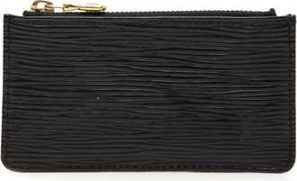 Louis Vuitton Black Noir Leather Coin Purse/Coin Case (Pre-Owned)