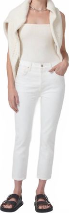 Citizens Of Humanity Charlotte Crop Straight Leg Pants In Chantilly