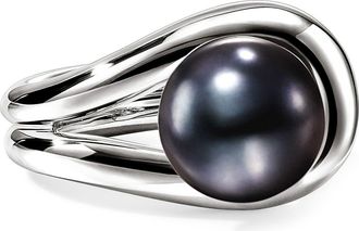 John Hardy Surf Ring, Grey Pearl in Silver Grey at Nordstrom, Size 6