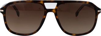 HUGO BOSS 1751/S Zonnebril - unisex - Zonnebrillen - Bruin - 57 MM - Polyester - Accessoires