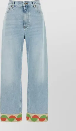 Valentino Garavani denim wide-leg trousers