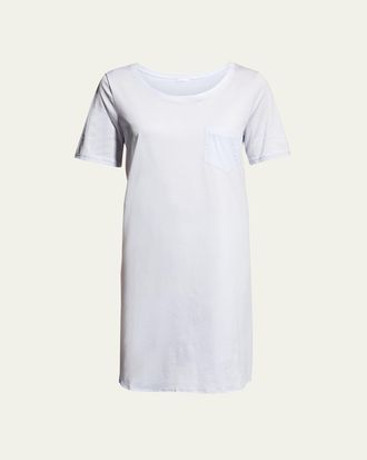 Hanro Cotton Deluxe Short-Sleeve Big Sleepshirt