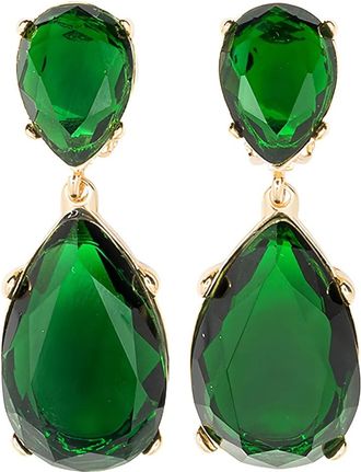Kenneth Jay Lane Orecchini con smeraldi - Oro