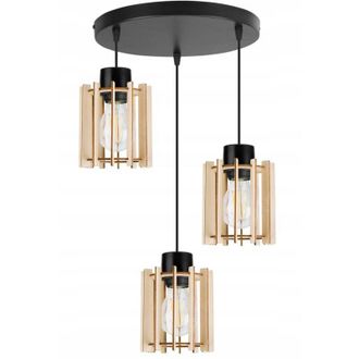 OEM L&aacute;mpara De Techo Colgante Led Moderna De Madera