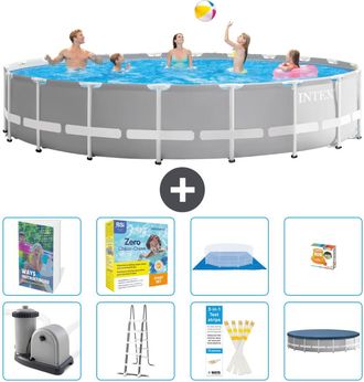 Intex Piscina Prism Frame Redonda - 610x132 Cm - 9-piezas S529