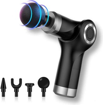 OEM Pistola De Masaje Muscular Tuserxln - 4 Cabezales De Masaje - 4 Niveles De Velocidad - Masaje Y Relajaci&oacute;n - Giro De 90&deg; - Inal&aacute;mbrica