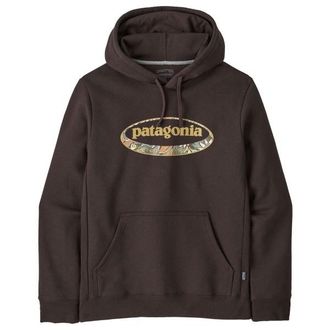 Patagonia 95 Oval Logo Uprisal Hoody Hoodie f&uuml;r Herren | grau/schwarz