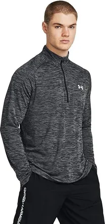 Under Armour Tech Textured 1/2 Zip Mens Sweatshirt Castlerock/Castlerock : MD, Polyester