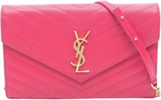 Saint Laurent Pre-owned Shoulder Bag - Dames - Vintage Schoudertas - Roze - ONE Size - Leer - Vintage