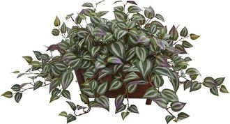 Nearly Natural Wandering Jew Artificial Plant In Decorative Planter