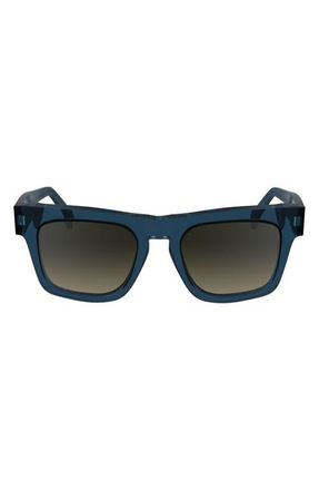 Paul Smith Kramer 51mm Rectangular Sunglasses in Blue at Nordstrom