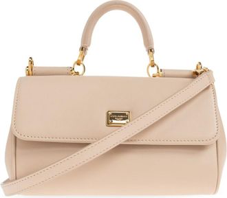 Dolce & Gabbana Dames, Tassen, Beige, Maat: ONE Size Katoen
