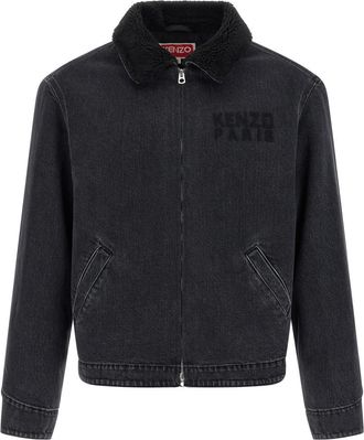 Kenzo Black Shirt Collar Jacket