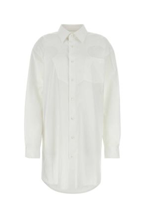Maison Margiela White Poplin Shirt Mini Dress