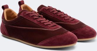 Jil Sander Zapatillas Etage de terciopelo con ante