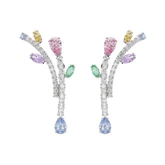 Swarovski Ariana Grande Drop Oorbellen - Dames - Oorbellen - Veelkleurig - ONE Size - Accessoires