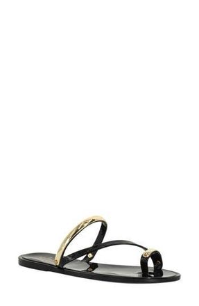 Shushop Dottie Toe Loop Sandal in Black at Nordstrom Rack, Size 10