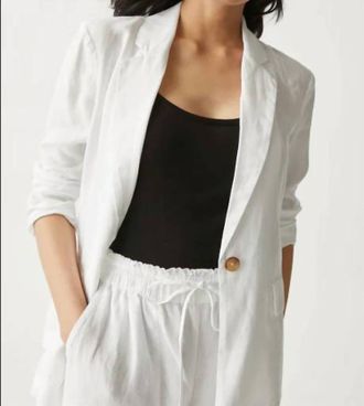 Michael Stars Lottie Blazer In White