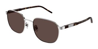 Gucci GG1799S 002 Mens Sunglasses Silver Size 54