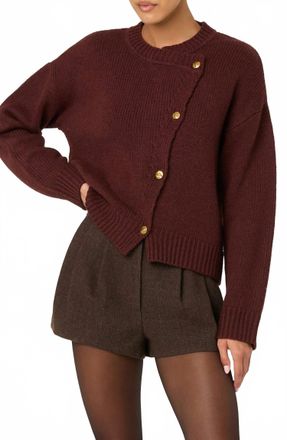 Astr Jackeline Cardigan In Wine