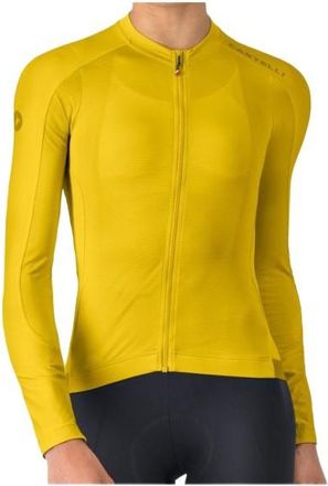 Castelli Espresso 2 Long Sleeve Jersey Velotrikot f&uuml;r Damen | gelb