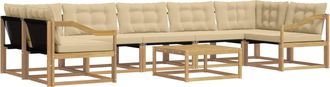 vidaXL Conjunto De Sof&aacute;s De Exterior 8 Uds. Y Beige Vidaxl