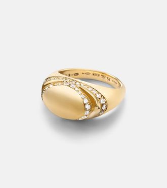Bulgari Bvlgari Cabochon 18kt gold ring with diamonds