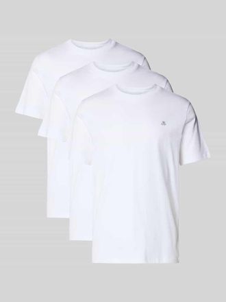 Marc O'Polo Regular Fit T-Shirt Set aus reiner Baumwolle im 3er-Pack in Weiss, Gr&ouml;&szlig;e XXXL