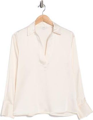 Vince Long Sleeve Satin Top in Chiffon at Nordstrom Rack, Size X-Small