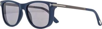 Tom Ford FT1104 91C Matte Blue/Smoke Mirror