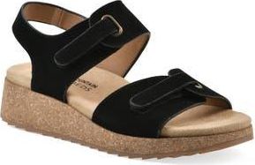 White Mountain Gelato Wedge Sandal in Black Suede at Nordstrom Rack, Size 6.5