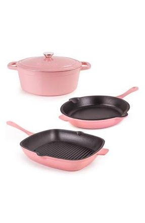 Berghoff 4-Piece Neo Cast Iron Cookware Set in Pink at Nordstrom Rack