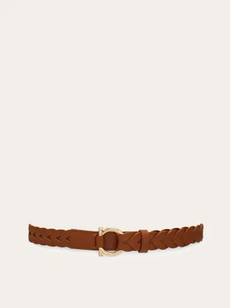 Ferragamo Women Gancini fixed belt Beige