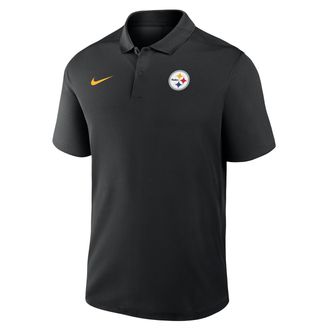 Nike Pittsburgh Steelers Logo Victory Nike Mens Dri-FIT NFL Polo in Black | 035800A7L-R0T