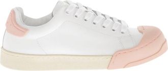 Marni White Low Leather Sneakers