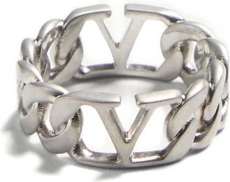 Valentino Garavani Anello VLOGO Signature - Argento