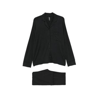 SKIMS Logo-embroidered Button-up Pyjama