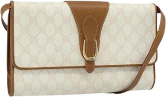 Gucci Pre-owned Vintage Schoudertas - Dames - Vintage Schoudertas - Wit - ONE Size - Leer - Vintage