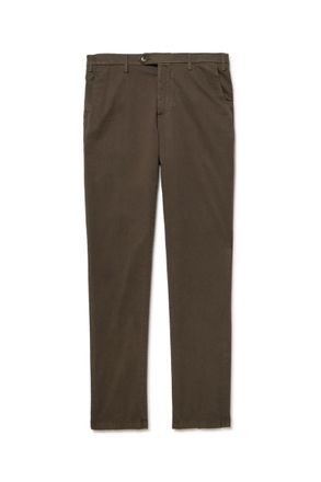 Canali Slim-Fit Tapered Cotton-Blend Twill Trousers