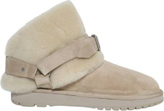 Burberry Suede And Shearling Chubby Boots, Brand Size 43 ( US Size 10 )