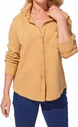 Habitat Wash Terry Anywhere Shacket In Honey